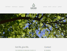 Tablet Screenshot of garlandchurch.org